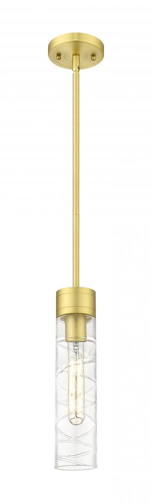 Boreas - 1 Light - 3 inch - Satin Gold - Stem Hung - Mini Pendant