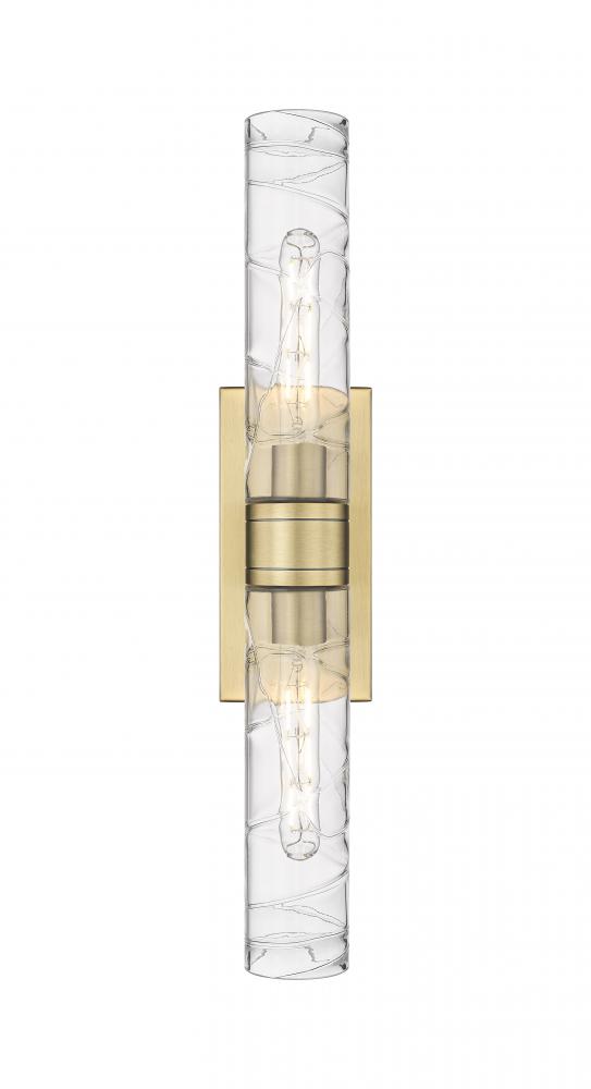 Boreas - 2 Light - 24 inch - Brushed Brass - Bath Vanity Light