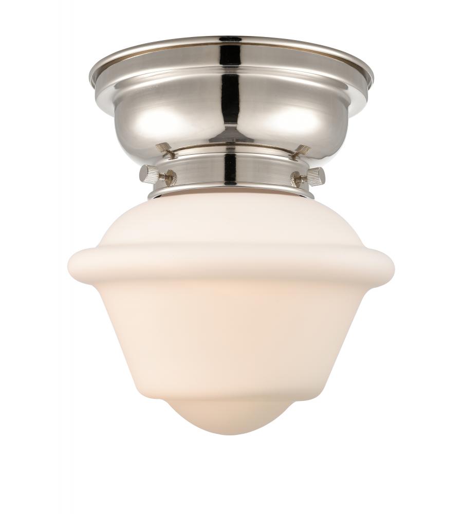 Oxford - 1 Light - 8 inch - Polished Nickel - Flush Mount