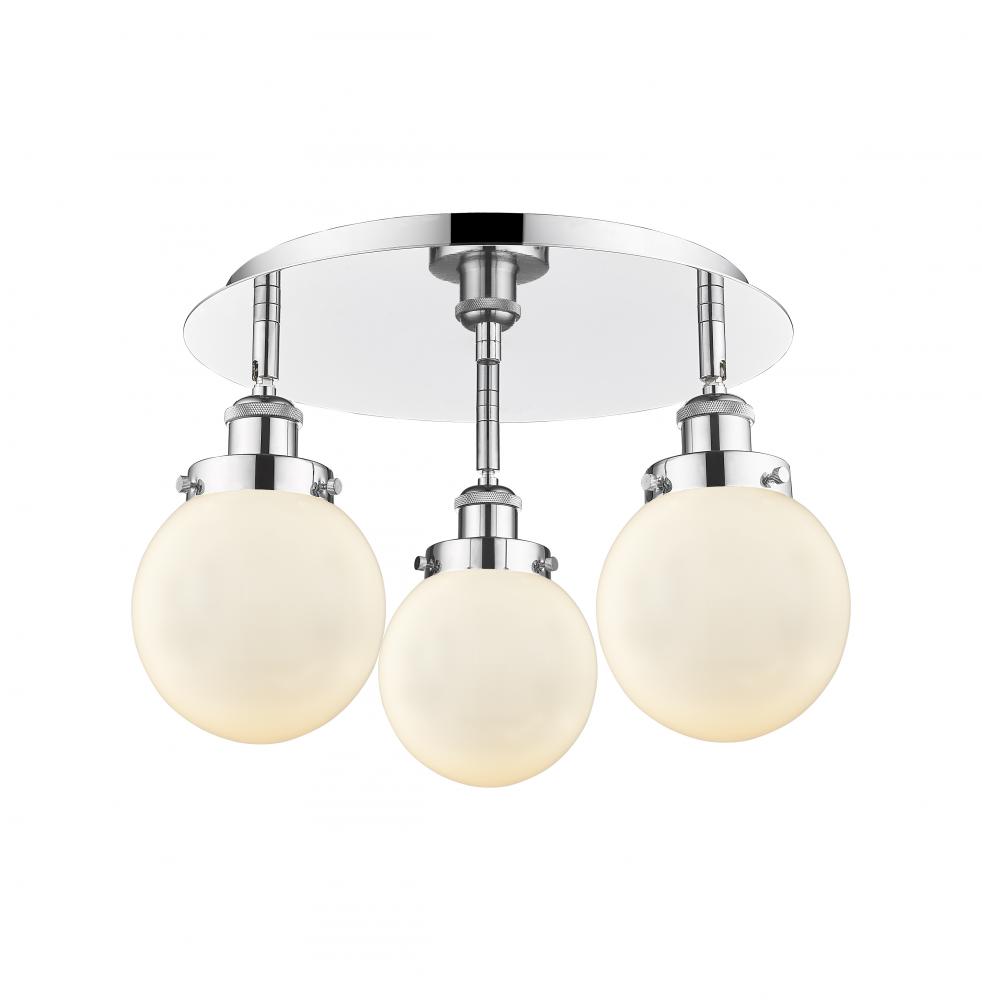 Beacon - 3 Light - 18 inch - Polished Chrome - Flush Mount