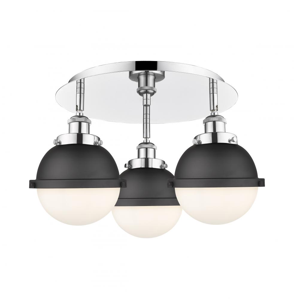 Ballston Urban - 3 Light - 19 inch - Polished Chrome - Flush Mount