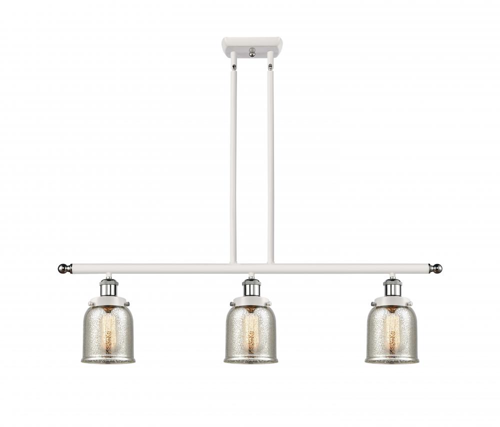 Bell - 3 Light - 36 inch - White Polished Chrome - Stem Hung - Island Light