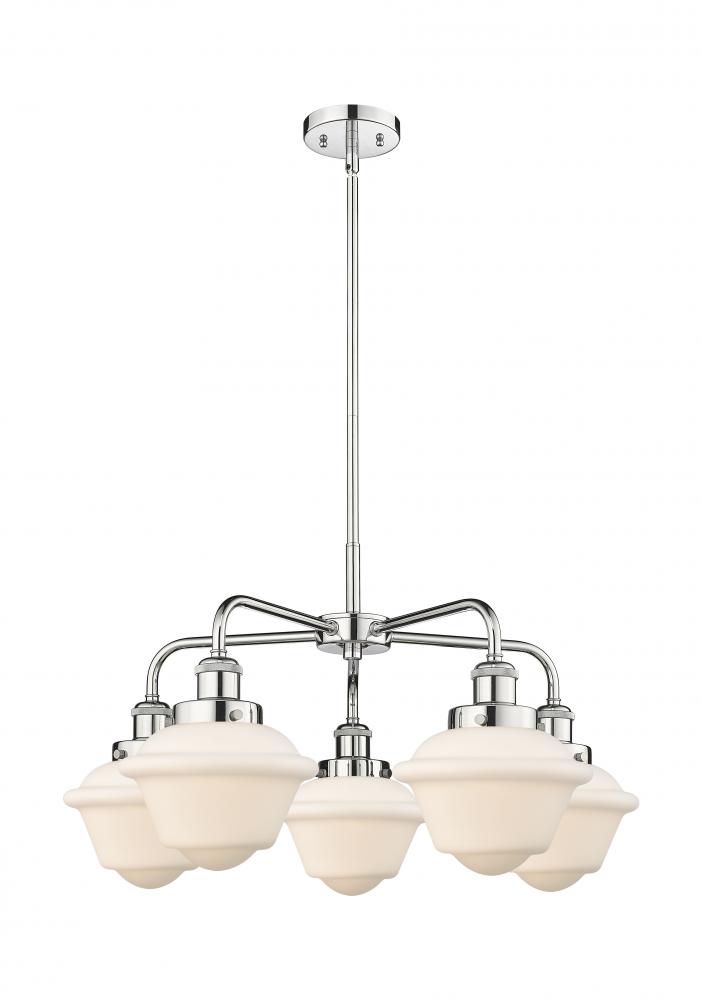 Oxford - 5 Light - 26 inch - Polished Chrome - Chandelier