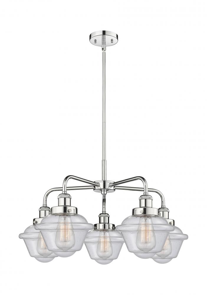 Oxford - 5 Light - 26 inch - Polished Chrome - Chandelier