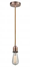 Innovations Lighting 100AC-10CR-0AC - Whitney - 1 Light - 2 inch - Antique Copper - Cord hung - Mini Pendant