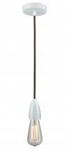 Innovations Lighting 100W-10BR-4W - Fairchild - 1 Light - 2 inch - White - Cord hung - Mini Pendant