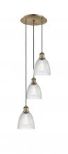 Innovations Lighting 113B-3P-AB-G382 - Castile - 3 Light - 13 inch - Antique Brass - Cord Hung - Multi Pendant