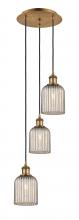 Innovations Lighting 113B-3P-BB-G559-5ME - Bridal Veil - 3 Light - 12 inch - Brushed Brass - Cord Hung - Multi Pendant