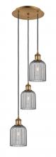 Innovations Lighting 113B-3P-BB-G559-5SM - Bridal Veil - 3 Light - 12 inch - Brushed Brass - Cord Hung - Multi Pendant