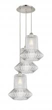 Innovations Lighting 113B-3P-PN-G212 - Springwater - 3 Light - 19 inch - Polished Nickel - Cord Hung - Multi Pendant