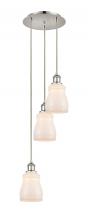 Innovations Lighting 113B-3P-PN-G391 - Ellery - 3 Light - 12 inch - Polished Nickel - Cord Hung - Multi Pendant