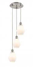  113B-3P-SN-G651-6 - Cindyrella - 3 Light - 13 inch - Brushed Satin Nickel - Cord Hung - Multi Pendant