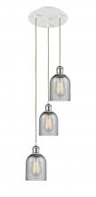 Innovations Lighting 113B-3P-WPC-G257 - Caledonia - 3 Light - 12 inch - White Polished Chrome - Cord Hung - Multi Pendant