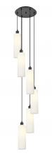 Innovations Lighting 116B-6P-BK-G434-12WH - Crown Point - 3 Light - 12 inch - Brushed Satin Nickel - Cord Hung - Multi Pendant