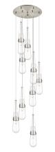  119-452-1P-SN-G452-4CL - Milan - 9 Light - 19 inch - Brushed Satin Nickel - Multi Pendant