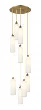 Innovations Lighting 119B-9P-BB-G434-12WH - Crown Point - 3 Light - 12 inch - Brushed Brass - Cord Hung - Multi Pendant