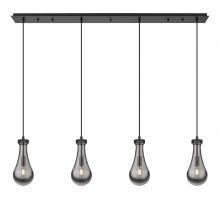 Innovations Lighting 124-451-1P-BK-G451-5SM - Owego - 4 Light - 49 inch - Matte Black - Linear Pendant