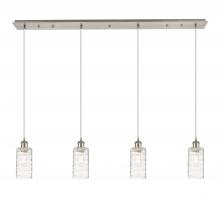 Innovations Lighting 124B-4P-SN-G434-7DE - Crown Point - 4 Light - 49 inch - Brushed Satin Nickel - Linear Pendant