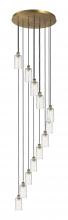 Innovations Lighting 126B-12P-BB-G434-7DE - Crown Point - 12 Light - 24 inch - Brushed Brass - Multi Pendant