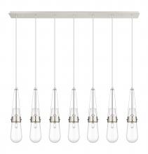 Innovations Lighting 127-452-1P-PN-G452-4CL - Milan - 7 Light - 48 inch - Polished Nickel - Linear Pendant