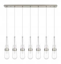  127-452-1P-SN-G452-4CL - Milan - 7 Light - 48 inch - Brushed Satin Nickel - Linear Pendant