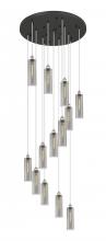 Innovations Lighting 132BK-B-13P-PN-G434-12SM - Crown Point - 13 Light - 32 inch - Polished Nickel - Multi Pendant