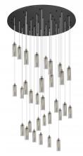 Innovations Lighting 160BK-B-31P-SN-G434-12SM - Crown Point - 31 Light - 60 inch - Brushed Satin Nickel - Multi Pendant