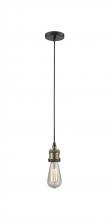 Innovations Lighting 200C-BAB - Bare Bulb - 1 Light - 3 inch - Black Antique Brass - Cord hung - Mini Pendant