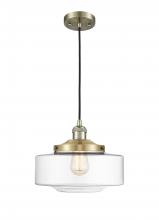 Innovations Lighting 201C-AB-G692-12 - Bridgeton - 1 Light - 12 inch - Antique Brass - Cord hung - Mini Pendant