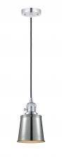 Innovations Lighting 201CSW-PC-M9-PC-LED - Addison - 1 Light - 5 inch - Polished Chrome - Cord hung - Mini Pendant