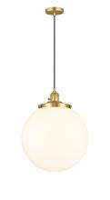 Innovations Lighting 201CSW-SG-G201-14 - Beacon - 1 Light - 14 inch - Satin Gold - Cord hung - Mini Pendant