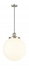 Innovations Lighting 201CSW-SN-G201-14 - Beacon - 1 Light - 14 inch - Brushed Satin Nickel - Cord hung - Mini Pendant