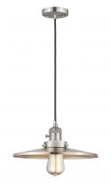 Innovations Lighting 201CSW-SN-MFR-SN-12 - Appalachian - 1 Light - 12 inch - Brushed Satin Nickel - Cord hung - Mini Pendant