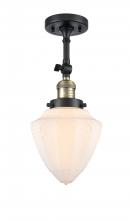 Innovations Lighting 201F-BAB-G661-7 - Bullet - 1 Light - 6 inch - Black Antique Brass - Semi-Flush Mount