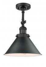 Innovations Lighting 201F-BK-M10-BK - Briarcliff - 1 Light - 10 inch - Matte Black - Semi-Flush Mount