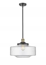 Innovations Lighting 201S-BAB-G694-16 - Bridgeton - 1 Light - 12 inch - Black Antique Brass - Stem Hung - Mini Pendant