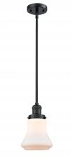 Innovations Lighting 201S-BK-G191 - Bellmont - 1 Light - 7 inch - Matte Black - Stem Hung - Mini Pendant