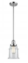 Innovations Lighting 201S-PC-G182 - Canton - 1 Light - 7 inch - Polished Chrome - Stem Hung - Mini Pendant