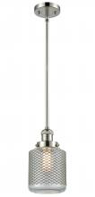 Innovations Lighting 201S-PN-G262 - Stanton - 1 Light - 6 inch - Polished Nickel - Stem Hung - Mini Pendant