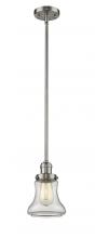 Innovations Lighting 201S-SN-G192 - Bellmont - 1 Light - 7 inch - Brushed Satin Nickel - Stem Hung - Mini Pendant