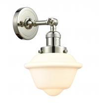 Innovations Lighting 203-PN-G531-LED - Oxford - 1 Light - 8 inch - Polished Nickel - Sconce