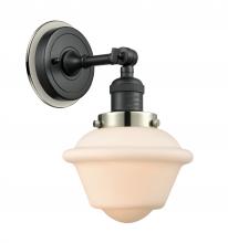  203BK-BPPN-HRPN-G531 - Oxford - 1 Light - 8 inch - Matte Black - Sconce