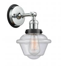  203PC-BPBK-HRBK-G534 - Oxford - 1 Light - 8 inch - Polished Chrome - Sconce