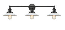  205-BK-G1 - Halophane - 3 Light - 33 inch - Matte Black - Bath Vanity Light