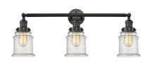 Innovations Lighting 205-BK-G184 - Canton - 3 Light - 30 inch - Matte Black - Bath Vanity Light