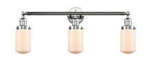  205-PC-G311 - Dover - 3 Light - 31 inch - Polished Chrome - Bath Vanity Light