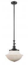  206-OB-G541 - Oxford - 1 Light - 12 inch - Oil Rubbed Bronze - Stem Hung - Mini Pendant