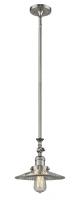 Innovations Lighting 206-SN-G2 - Halophane - 1 Light - 9 inch - Brushed Satin Nickel - Stem Hung - Mini Pendant