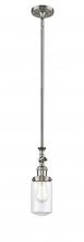 Innovations Lighting 206-SN-G312 - Dover - 1 Light - 5 inch - Brushed Satin Nickel - Stem Hung - Mini Pendant