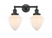 Innovations Lighting 208-BK-G661-7 - Bullet - 2 Light - 18 inch - Matte Black - Bath Vanity Light